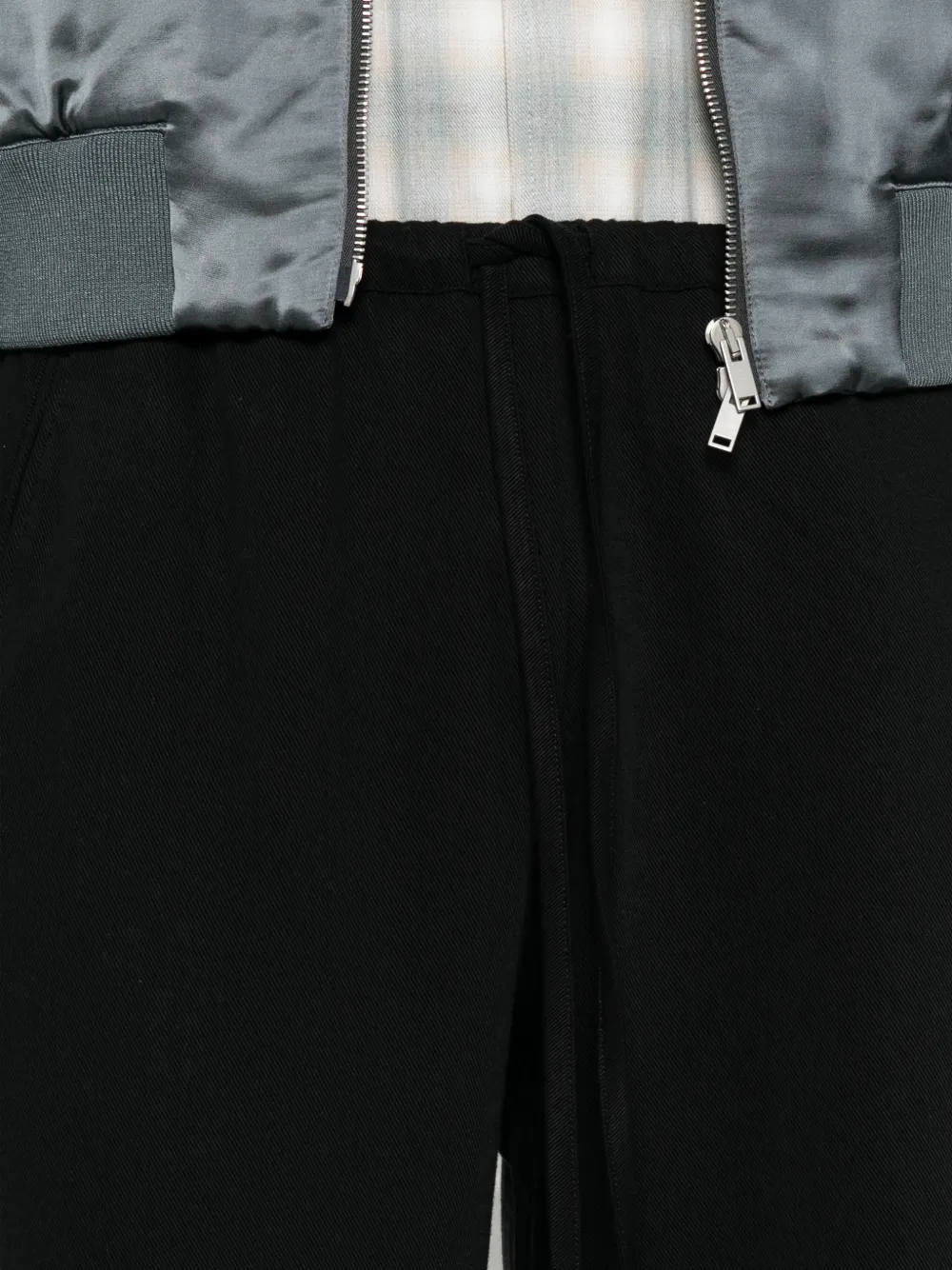 Second / Layer Loose-fit Drawstring Trousers In Black