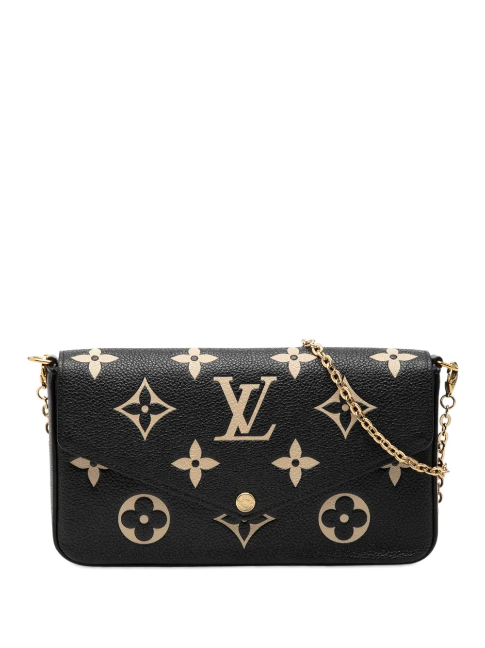 Louis Vuitton Pre-Owned 2021 Bicolor Monogram Empreinte Pochette Felicie crossbody bag - Schwarz