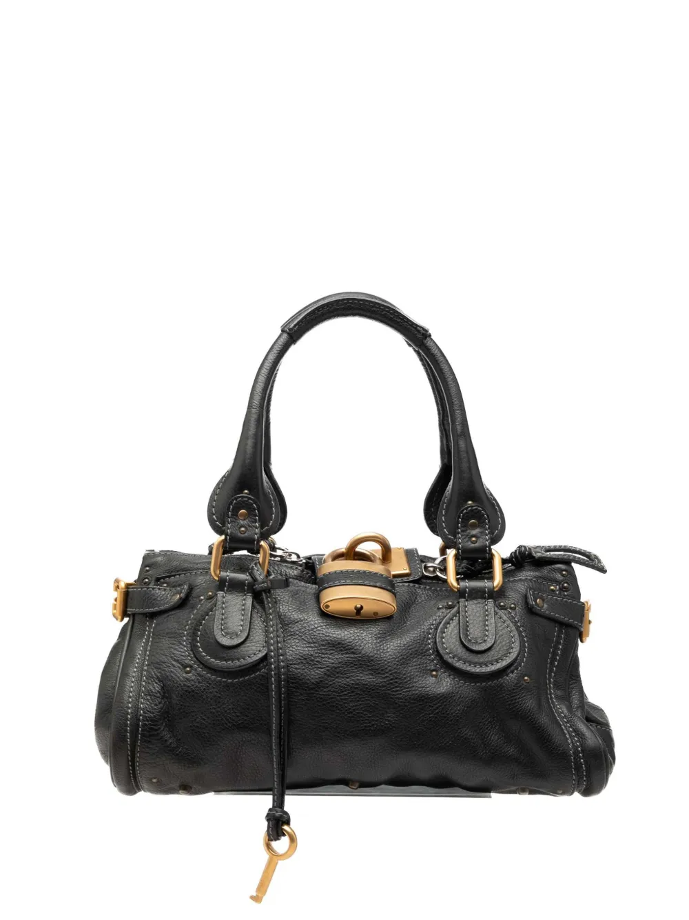 Chloé Pre-Owned 2007 Leather Paddington handbag - Nero