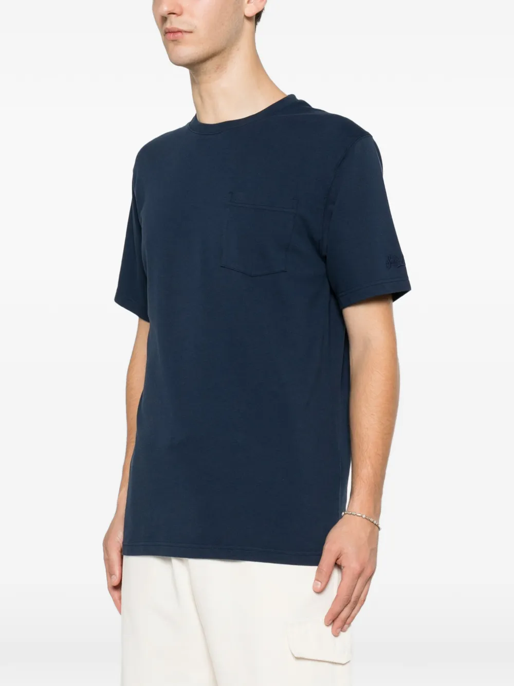 MC2 Saint Barth Bakewell T-shirt met ronde hals Blauw