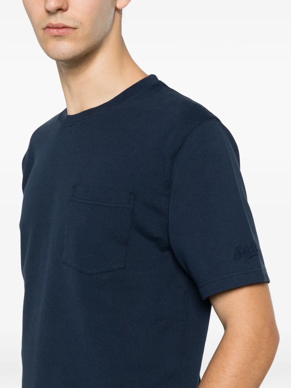 MC2 Saint Barth Bakewell T-shirt met ronde hals Blauw