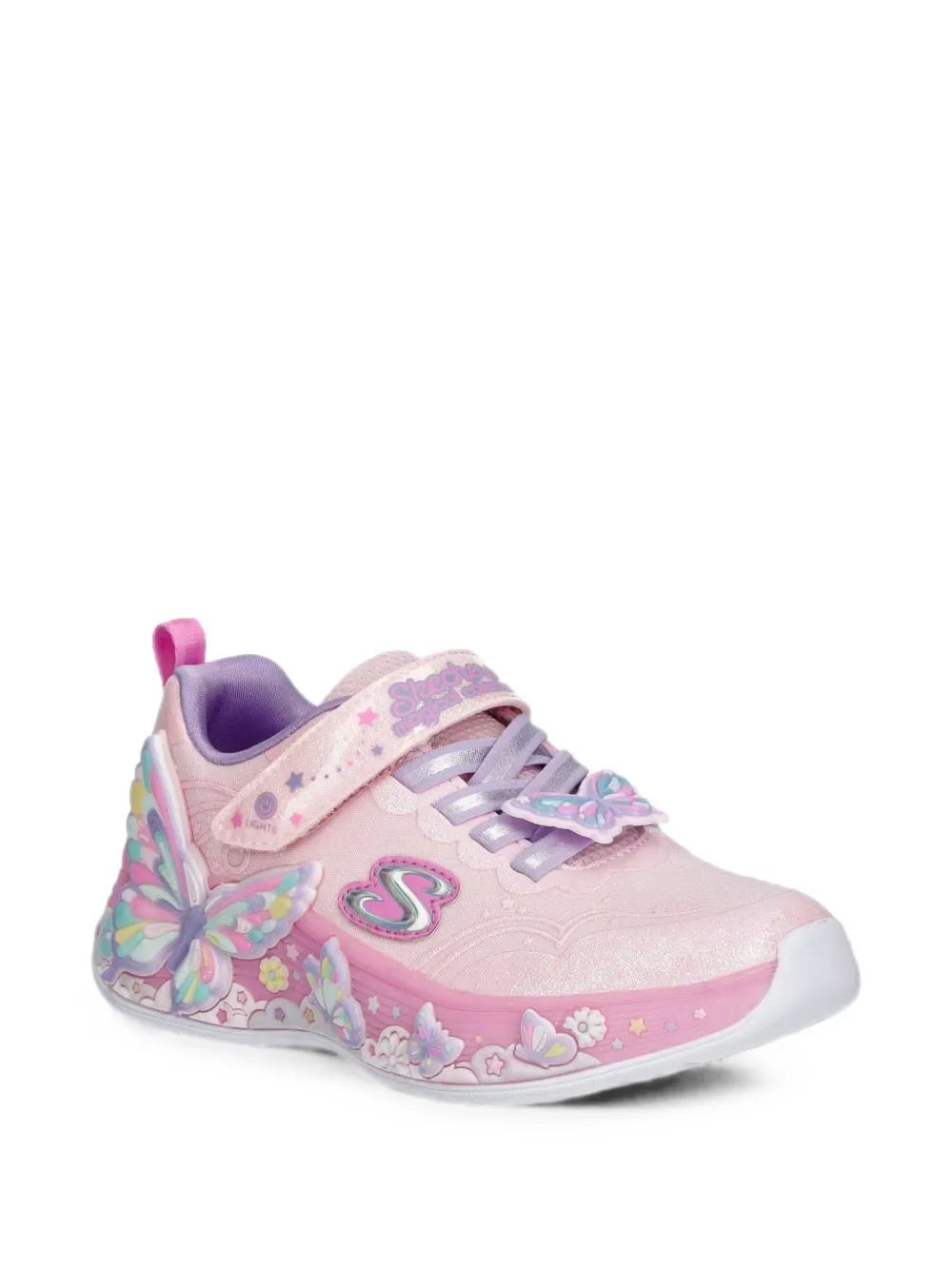 Skechers Butterfly Bliss butterfly-patch sneakers Roze