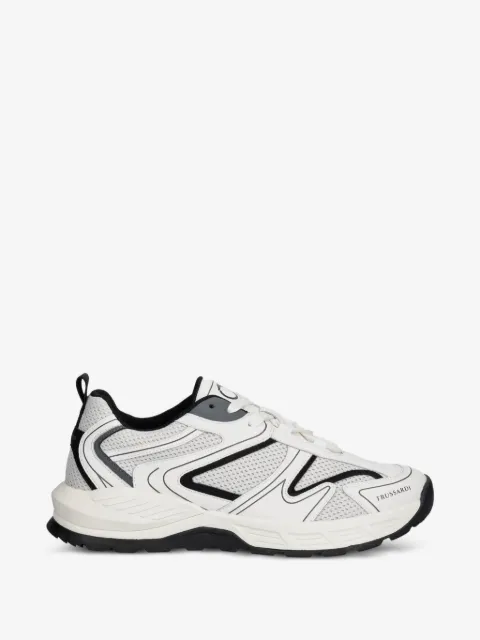 Trussardi tenis con paneles de malla