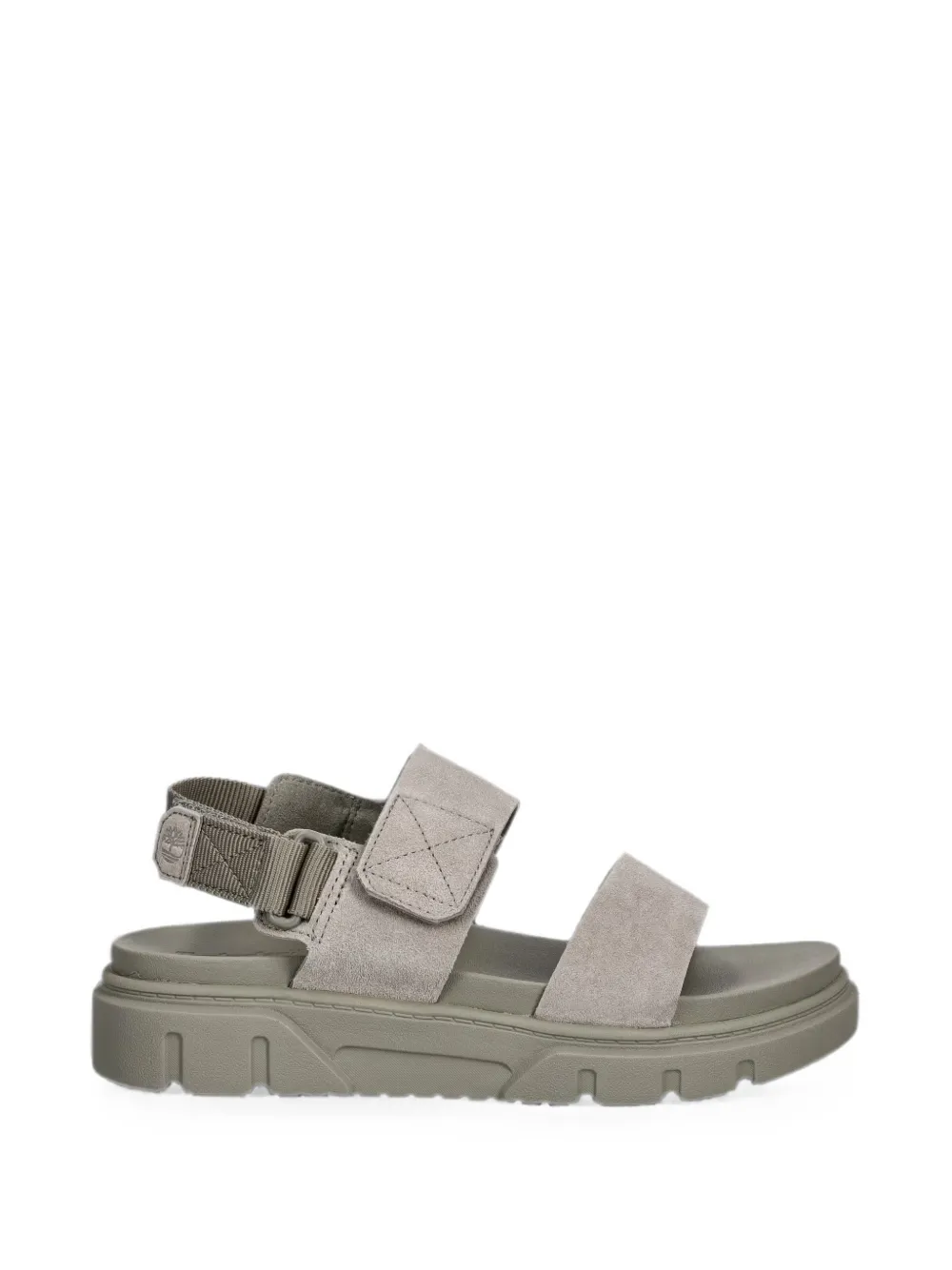 Timberland touch-strap suede sandals Grijs