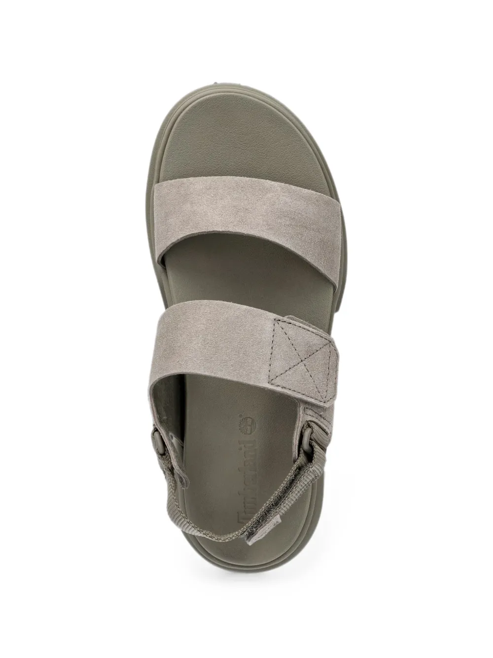 Timberland touch-strap suede sandals Grijs