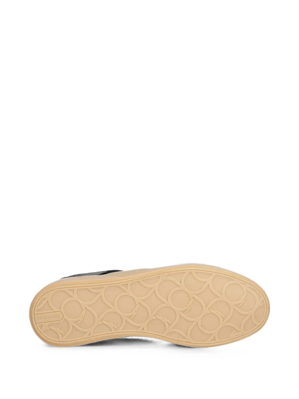 Trussardi panelled lace-up sneakers Zwart