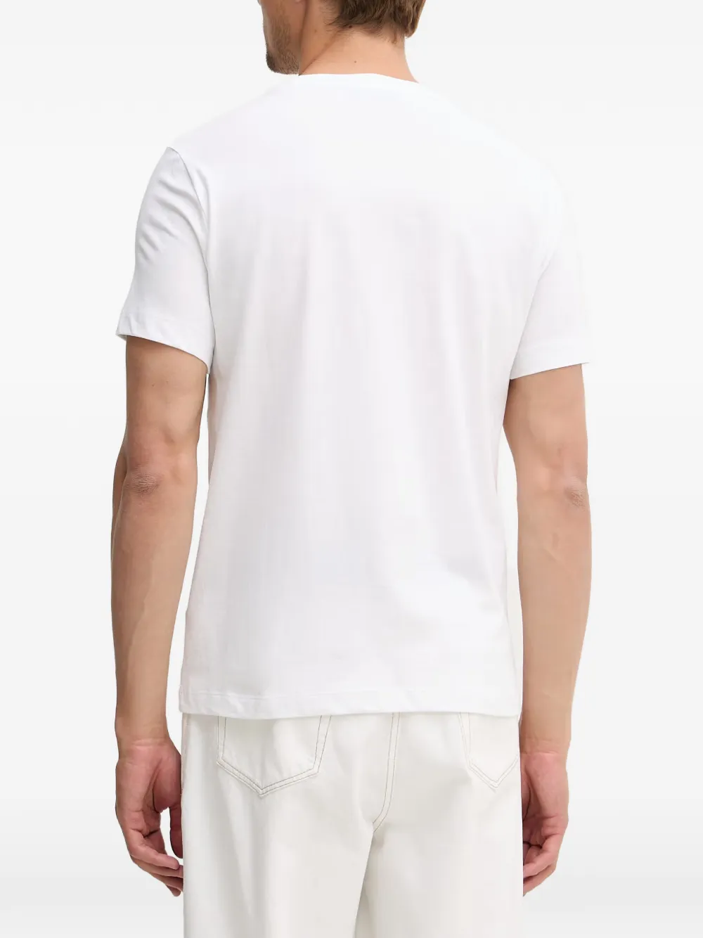 Trussardi T-shirt met logoprint met ronde hals Wit