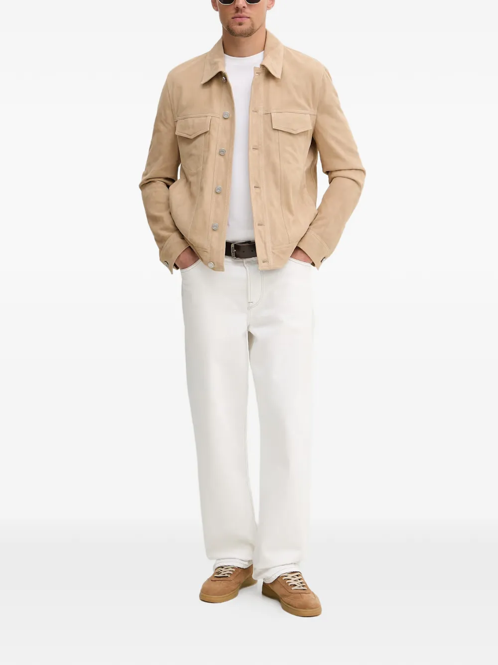 Trussardi logo-print crew-neck T-shirt - Bianco