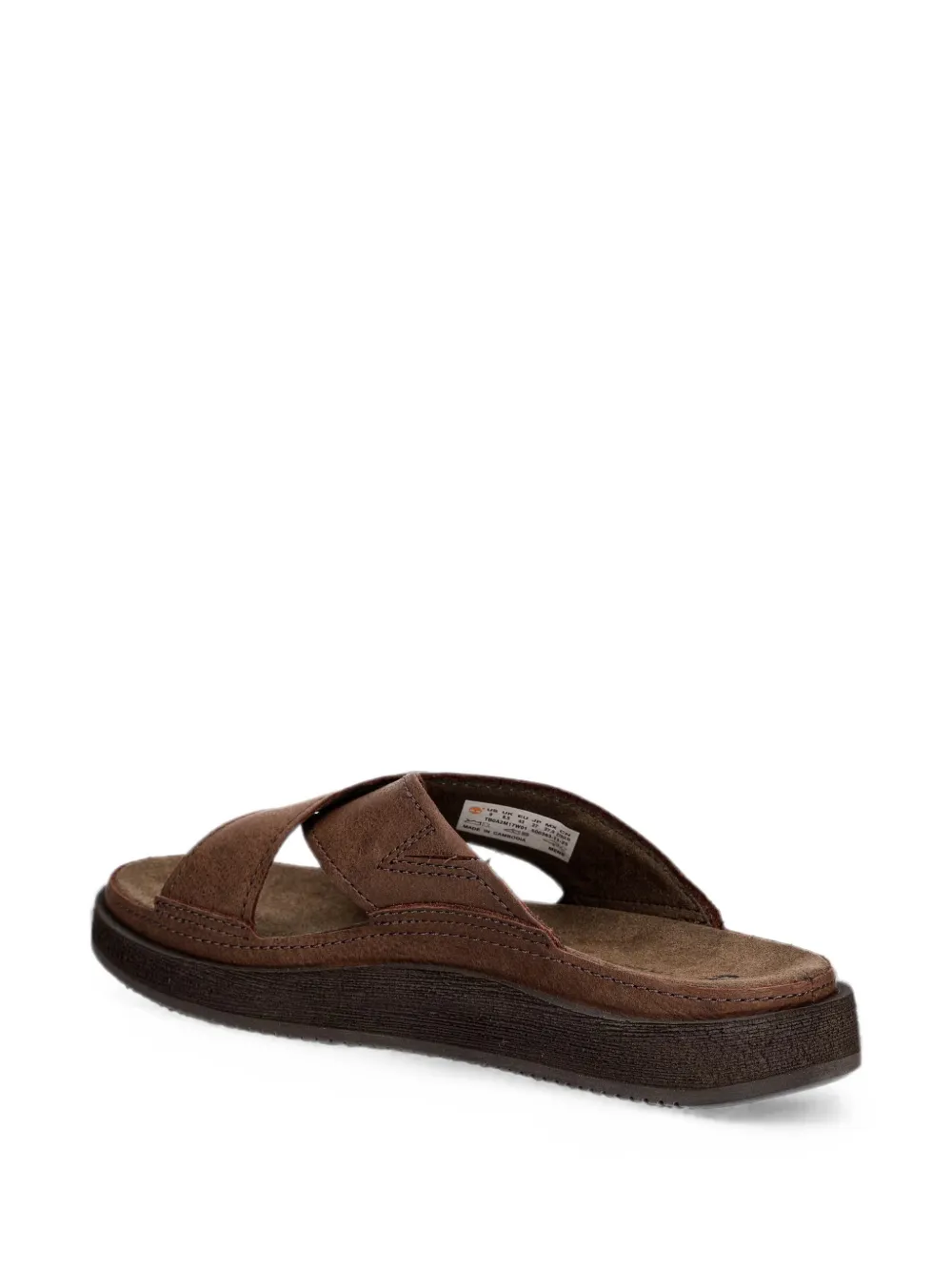 Timberland cross-strap leather sandals Bruin