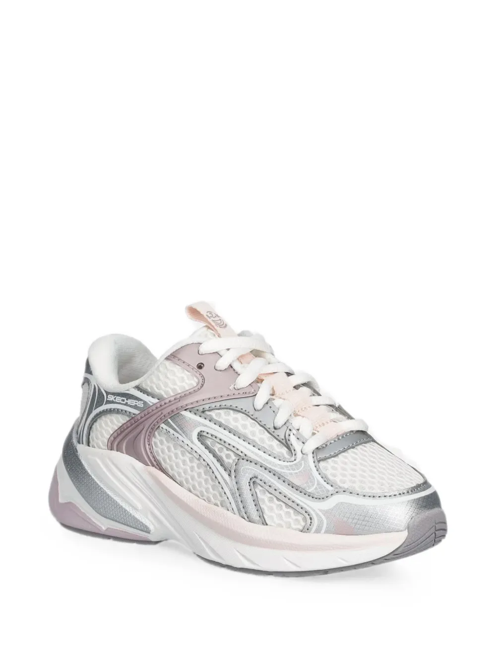 Skechers Sneakers met mesh vlakken Wit