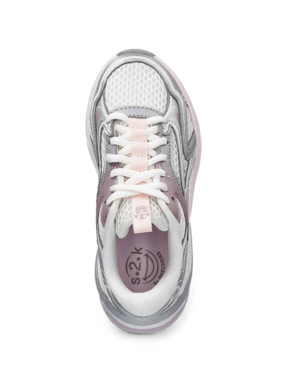 Skechers Sneakers met mesh vlakken Wit