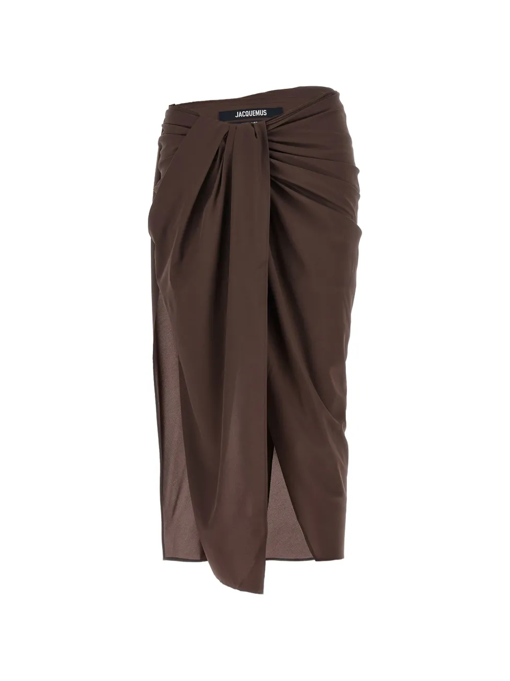 Jacquemus Le Jupe Paréo draped skirt - Braun