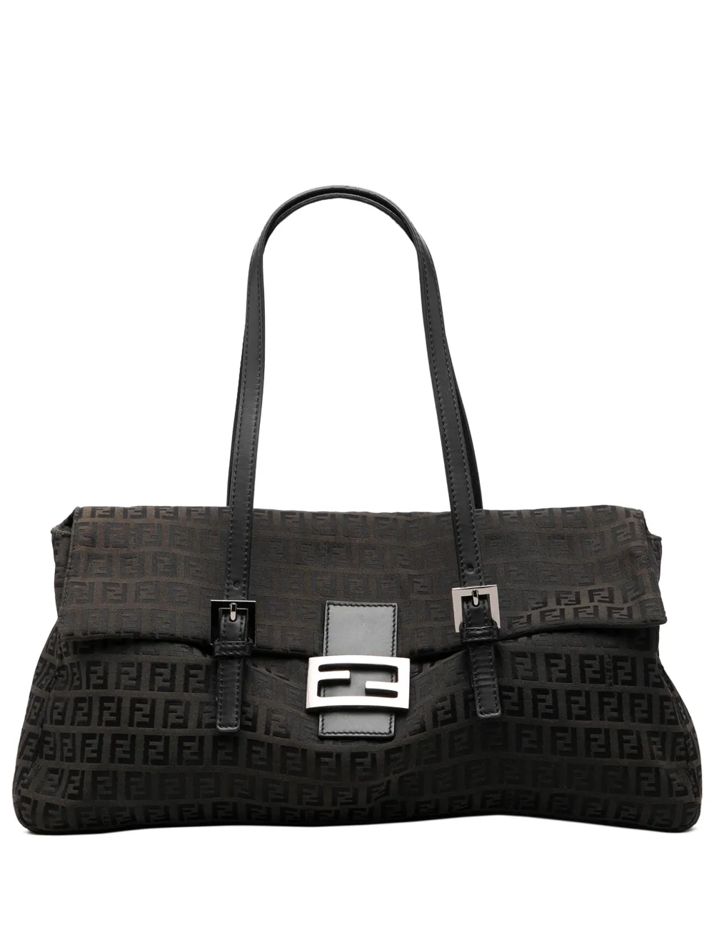 Fendi Pre-Owned 2000-2010 Zucchino Canvas East West shoulder bag - Nero