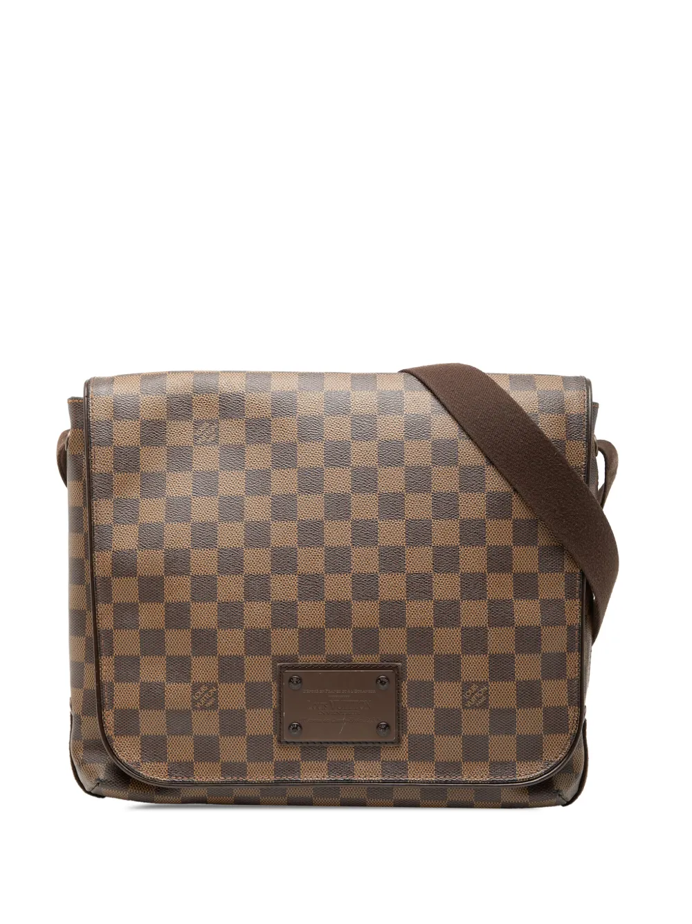 Louis Vuitton Pre-Owned 2009 Damier Ebene Brooklyn MM crossbody bag - Braun