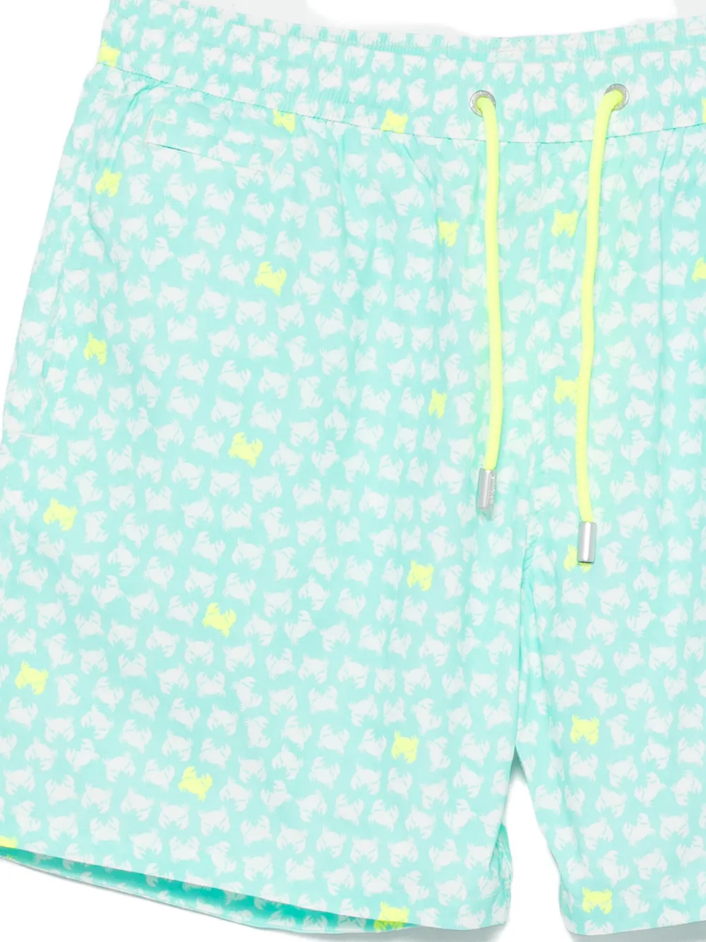 MC2 Saint Barth Zwembroek met bliksemflits krabprint Blauw