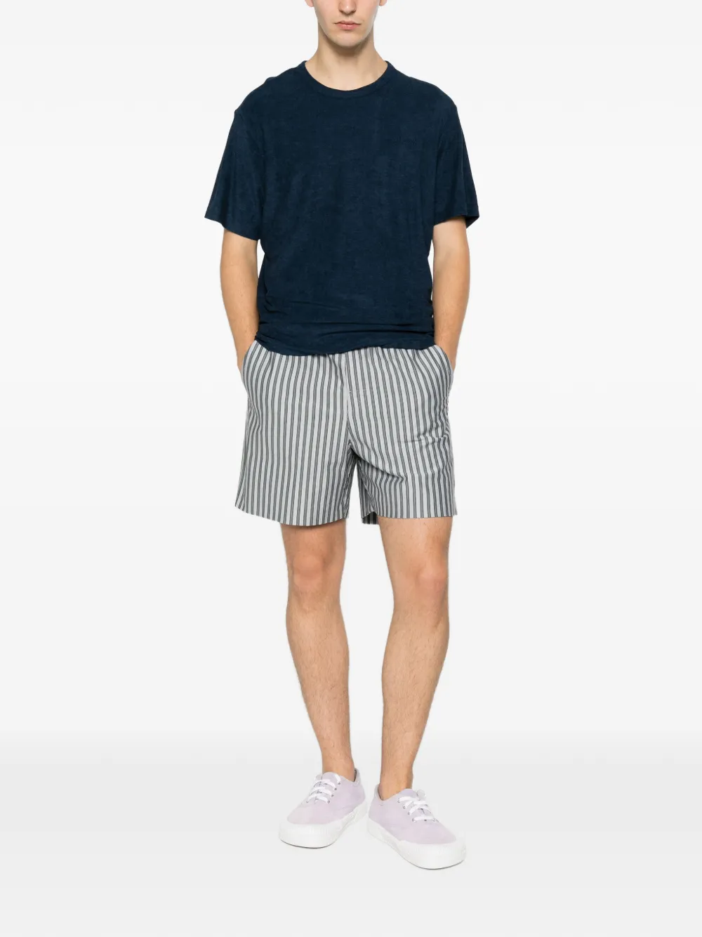 MC2 Saint Barth T-shirt met geborduurd logo Blauw