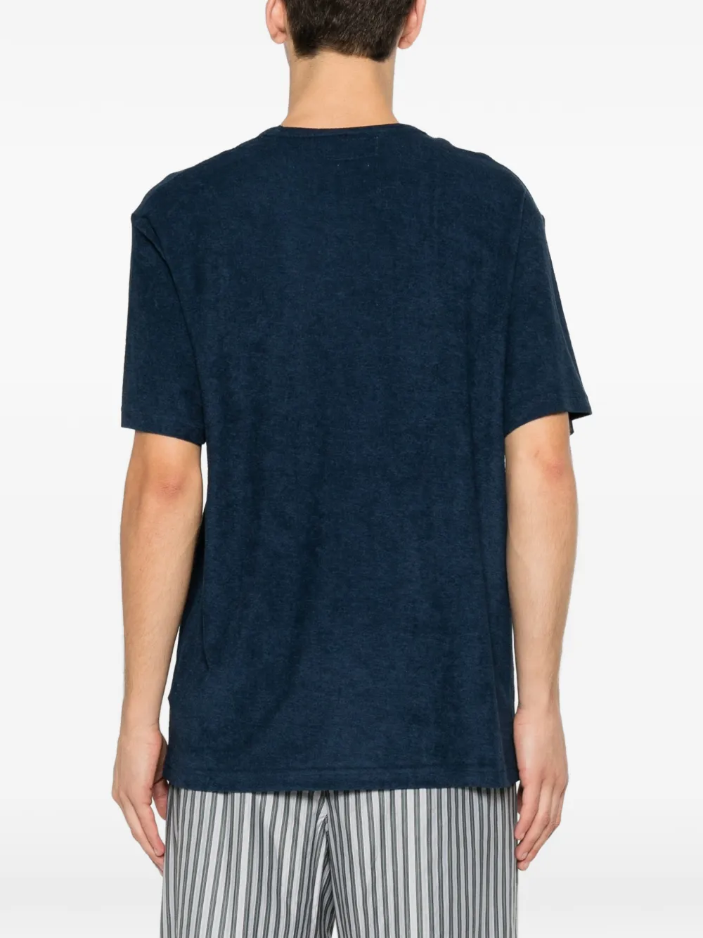 MC2 Saint Barth T-shirt met geborduurd logo Blauw