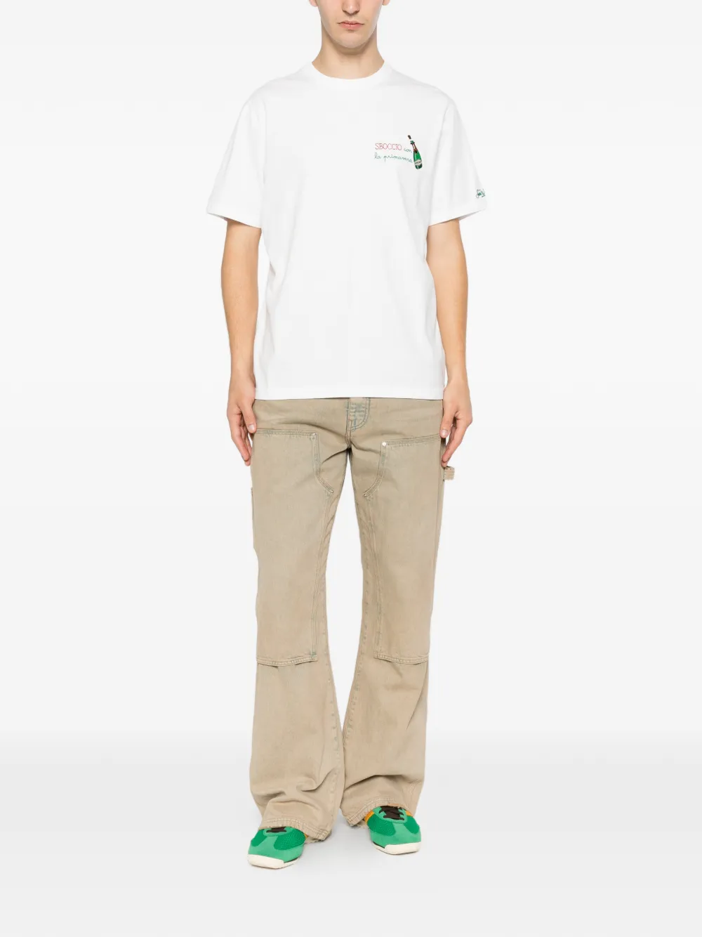 MC2 Saint Barth Portofino T-shirt met borduurwerk Wit