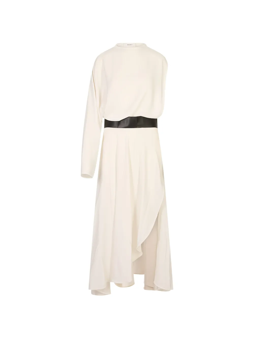 MeimeiJ asymmetric midi dress - Toni neutri