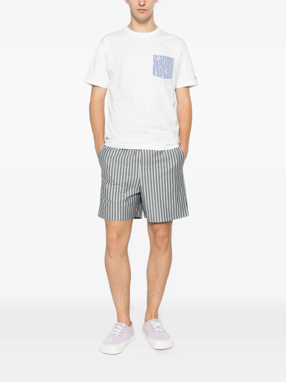 MC2 Saint Barth Blanche T-shirt met apenprint Wit
