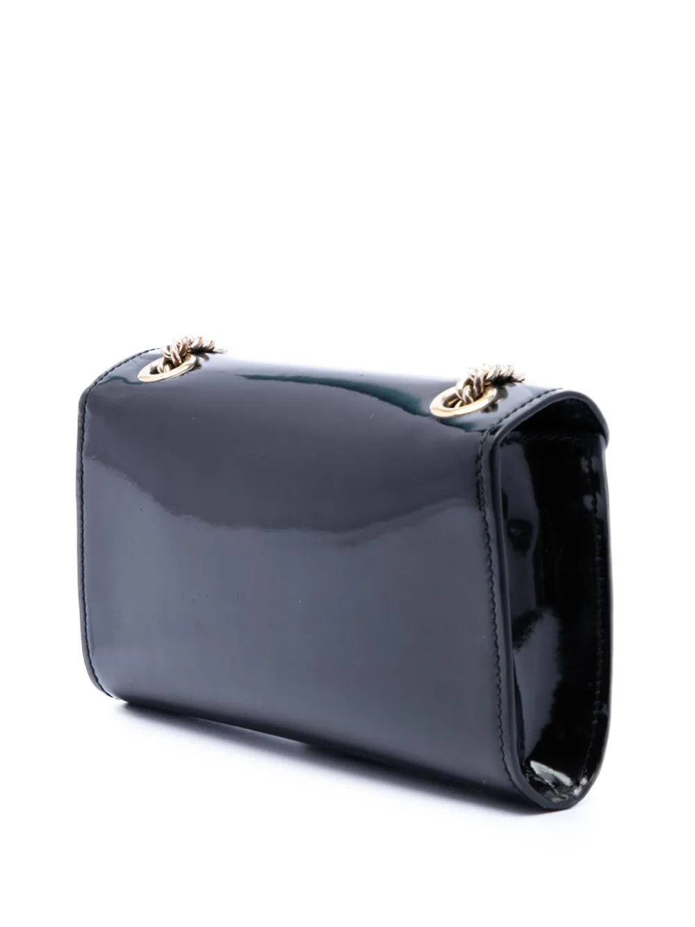  Gucci Pre-owned Petit Sac à Bandoulière Emily Verni (2016-2025) - Noir 