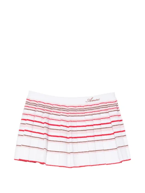AMIRI striped pleated mini skirt