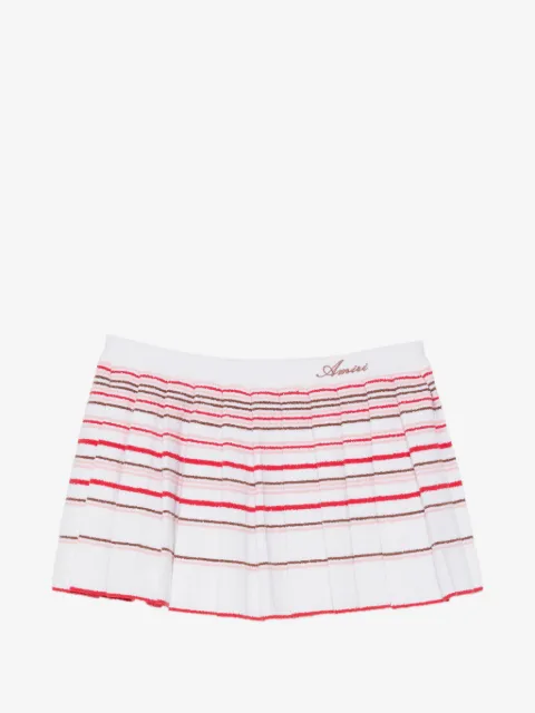 AMIRI striped pleated mini skirt