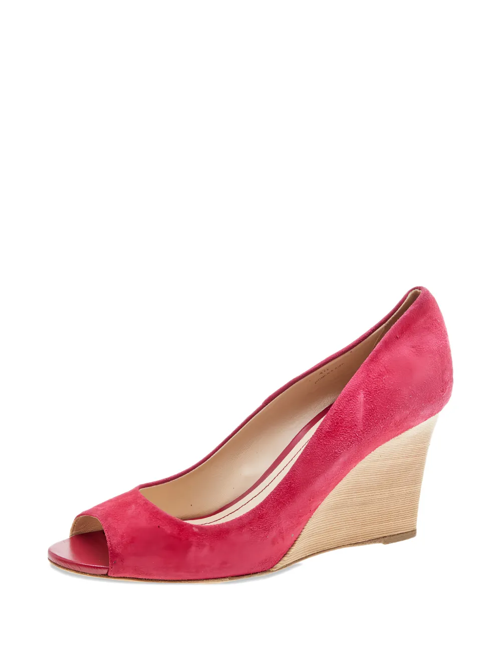 Tod's peep-toe wedge pumps - Red
