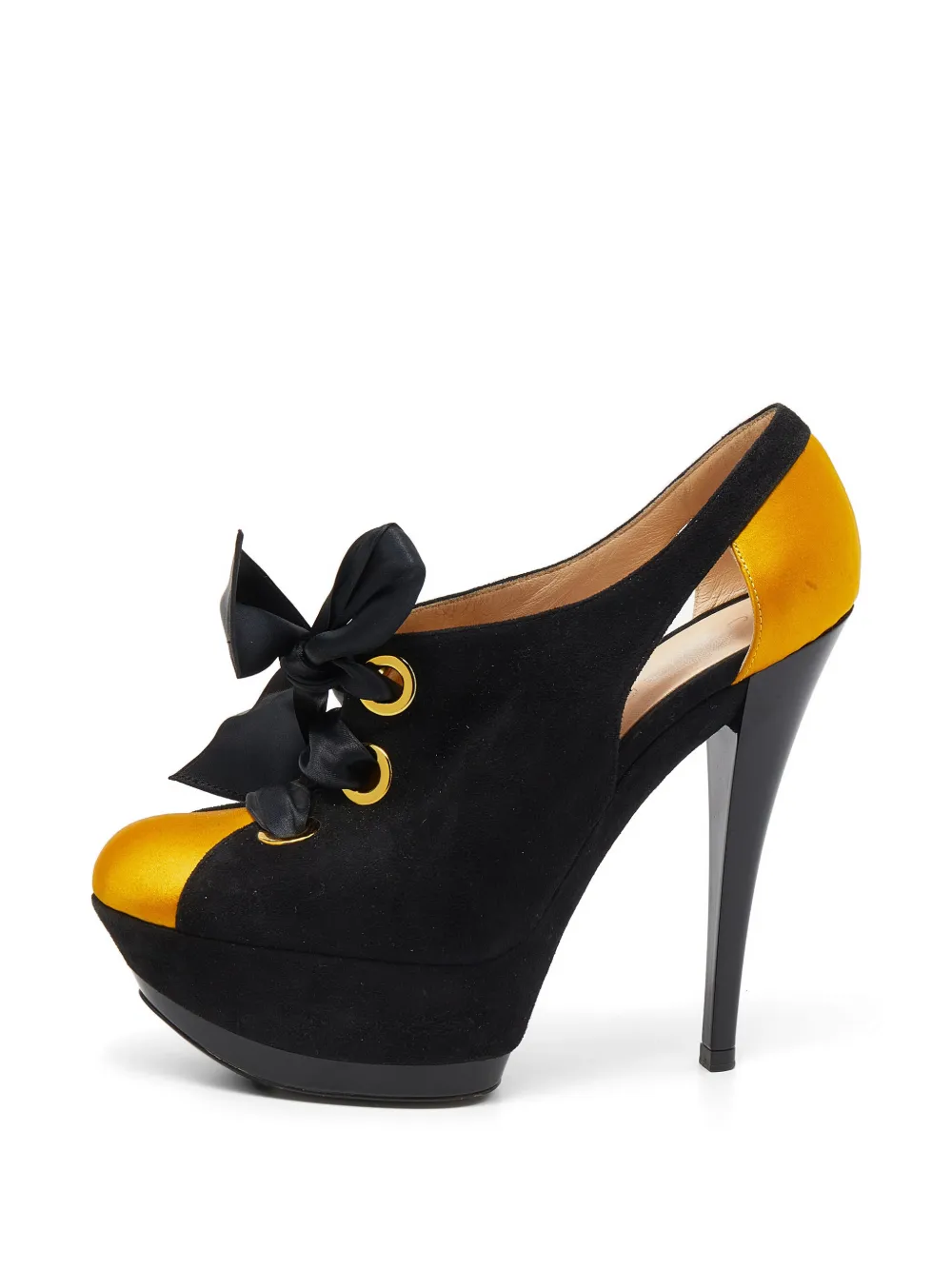 Casadei lace-up platform ankle boots - Nero