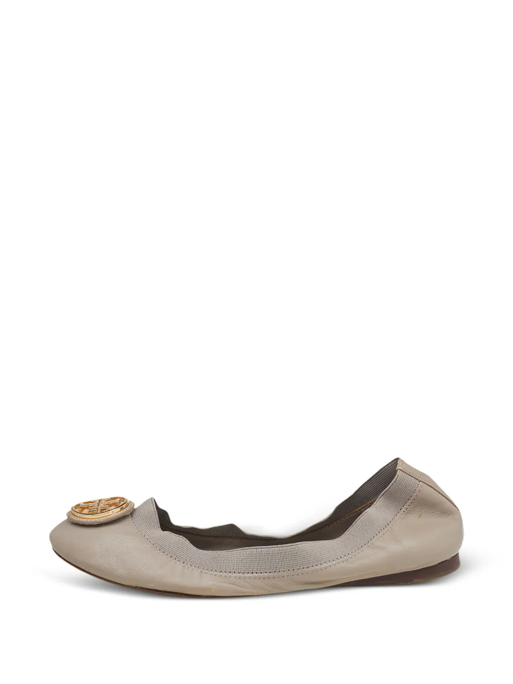 Tory Burch Carolina scrunch ballet flats - Grigio