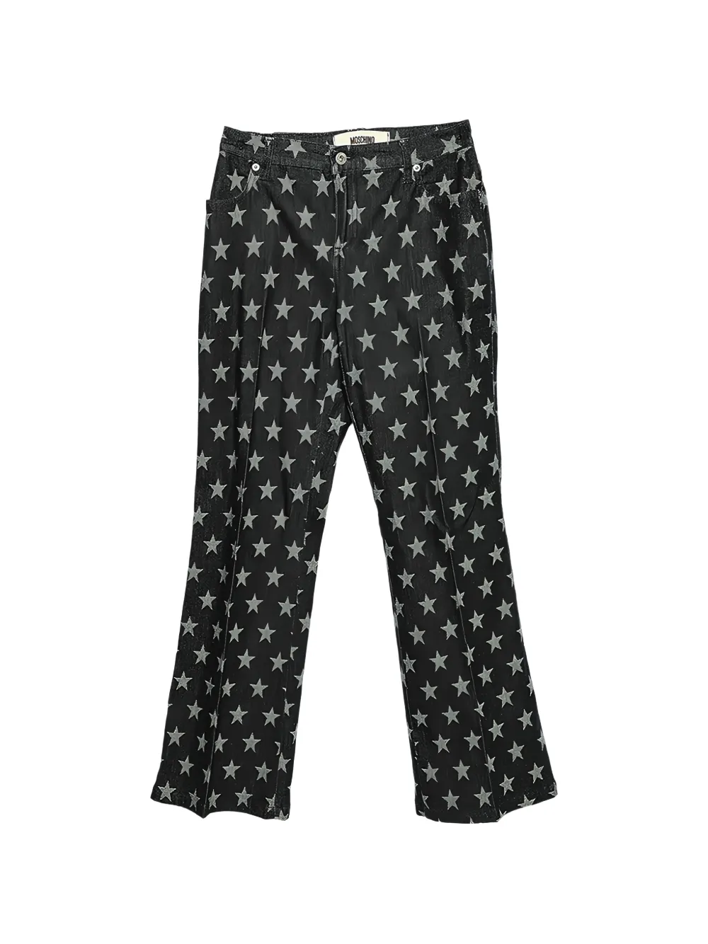 Moschino Pre-Owned star-print flared jeans - Nero