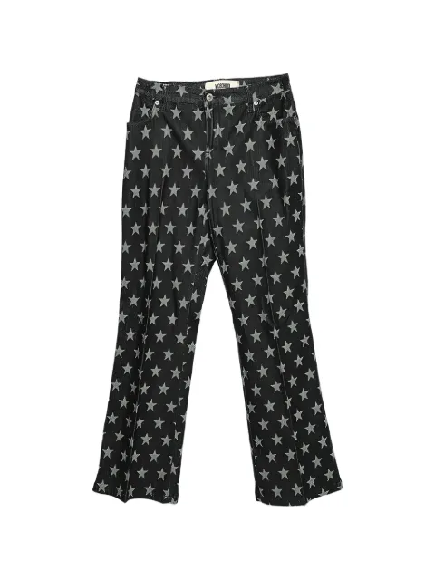 Moschino Pre-Owned star-print flared jeans