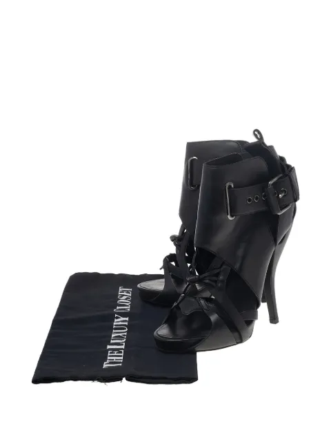 Givenchy Pre-Owned strappy peep-toe ankle boots