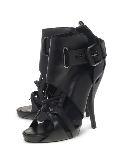 Givenchy Pre-Owned strappy peep-toe ankle boots