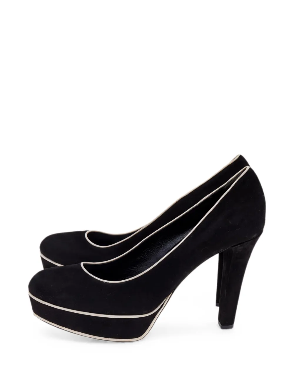 Pre-owned Gucci Platform Pumps In Black