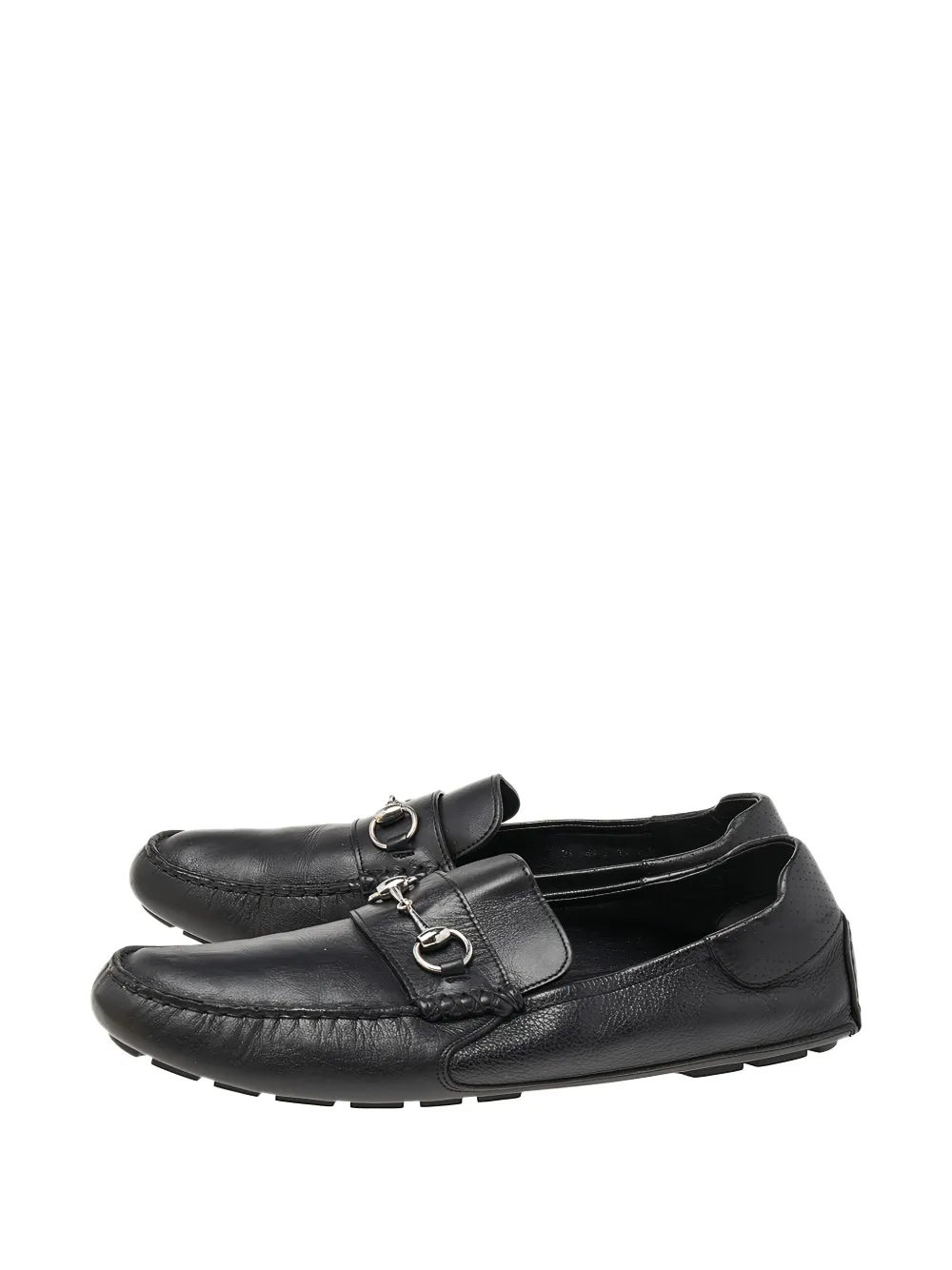 Gucci Pre-Owned Horsebit-detail leather loafers - Nero