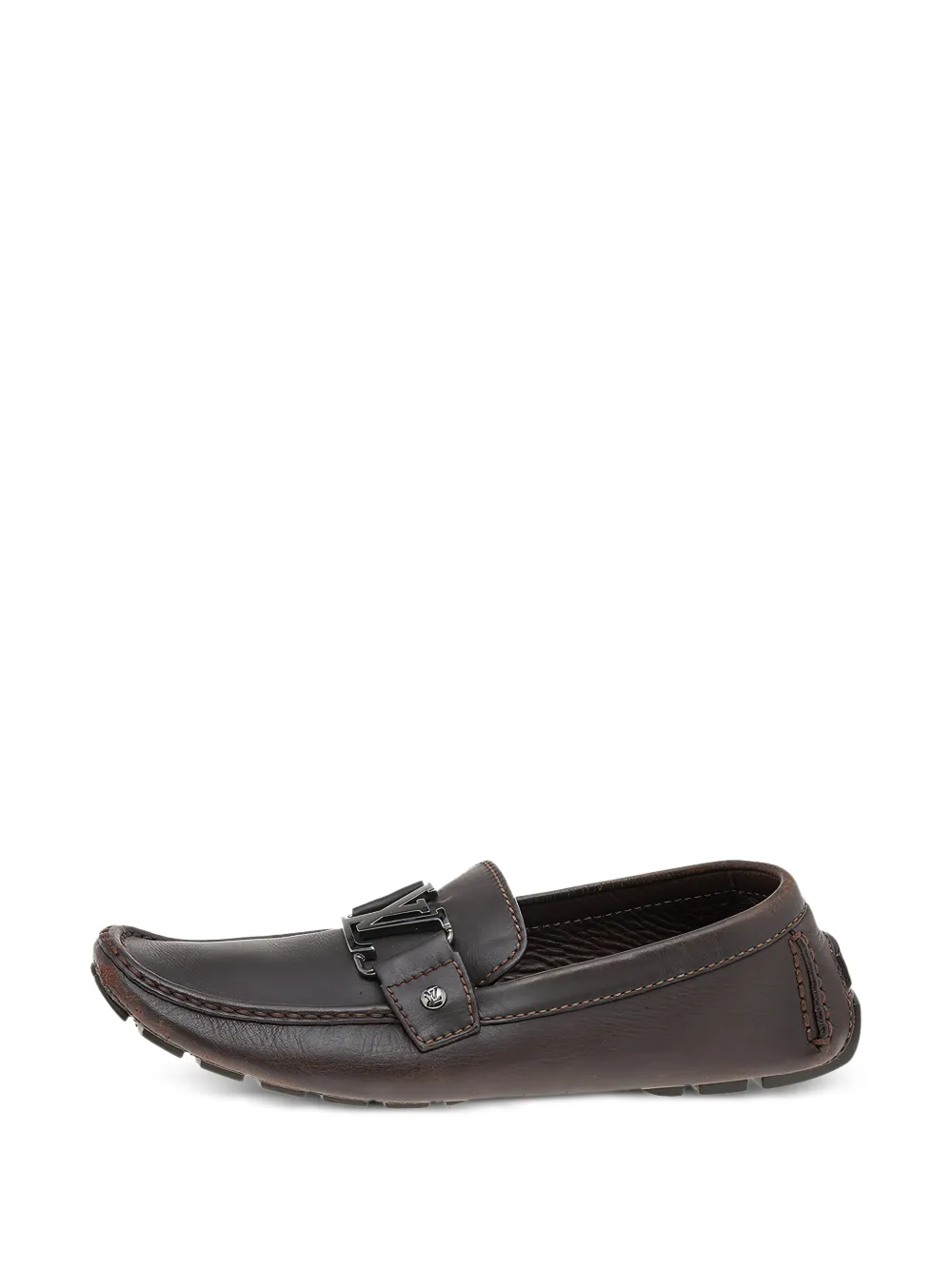 Louis Vuitton Pre-Owned Monte Carlo leather loafers - Marrone