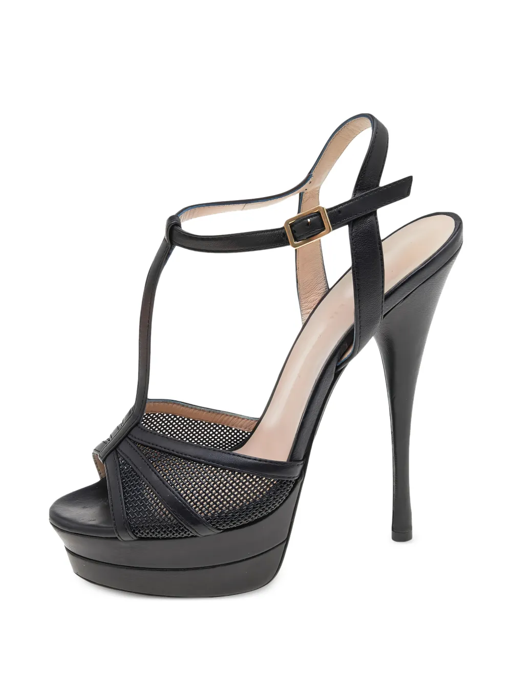 Versace Pre-Owned T-strap platform sandals - Schwarz