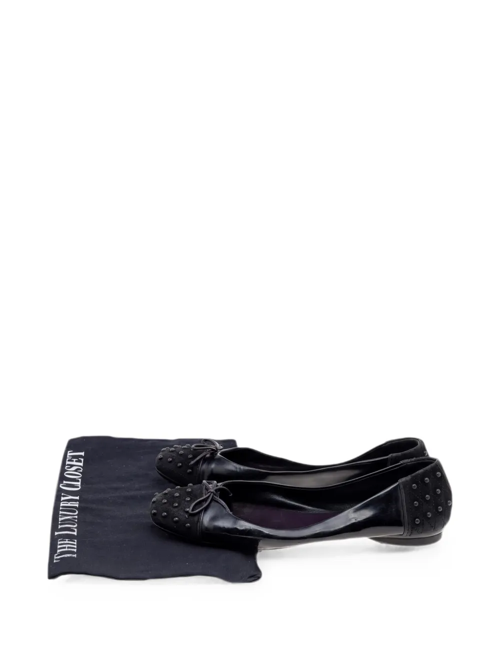Tod's Gommino quilted ballet flats - Schwarz
