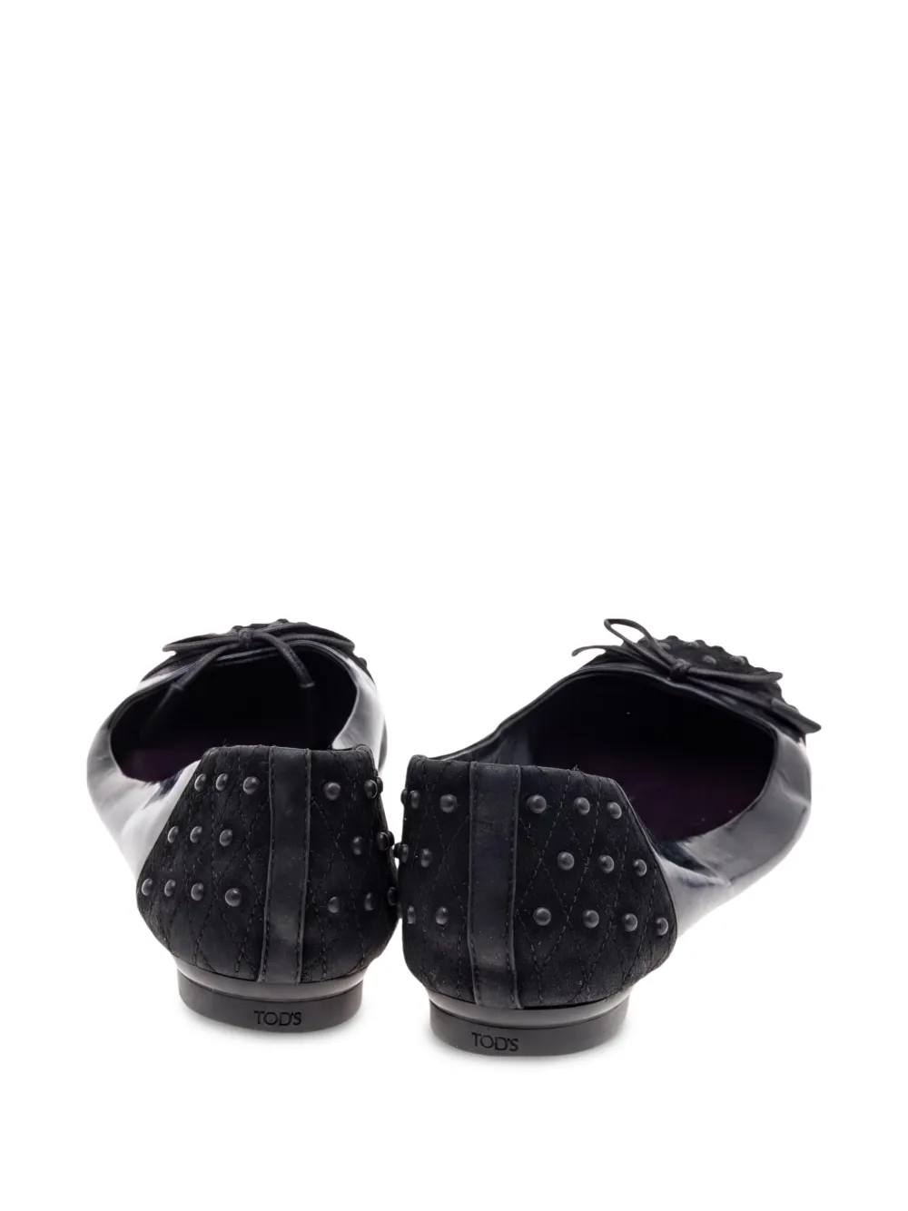 Tod's Gommino quilted ballet flats - Black