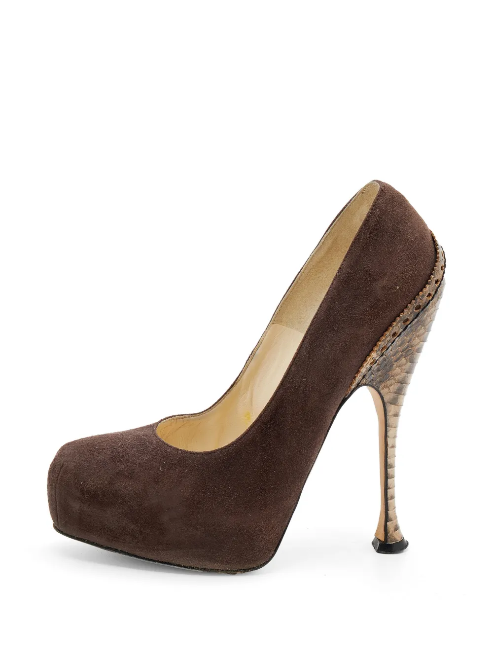 Brian Atwood escarpins en daim à plateforme - Marron Brian Atwood escarpins en daim à plateforme - Marron