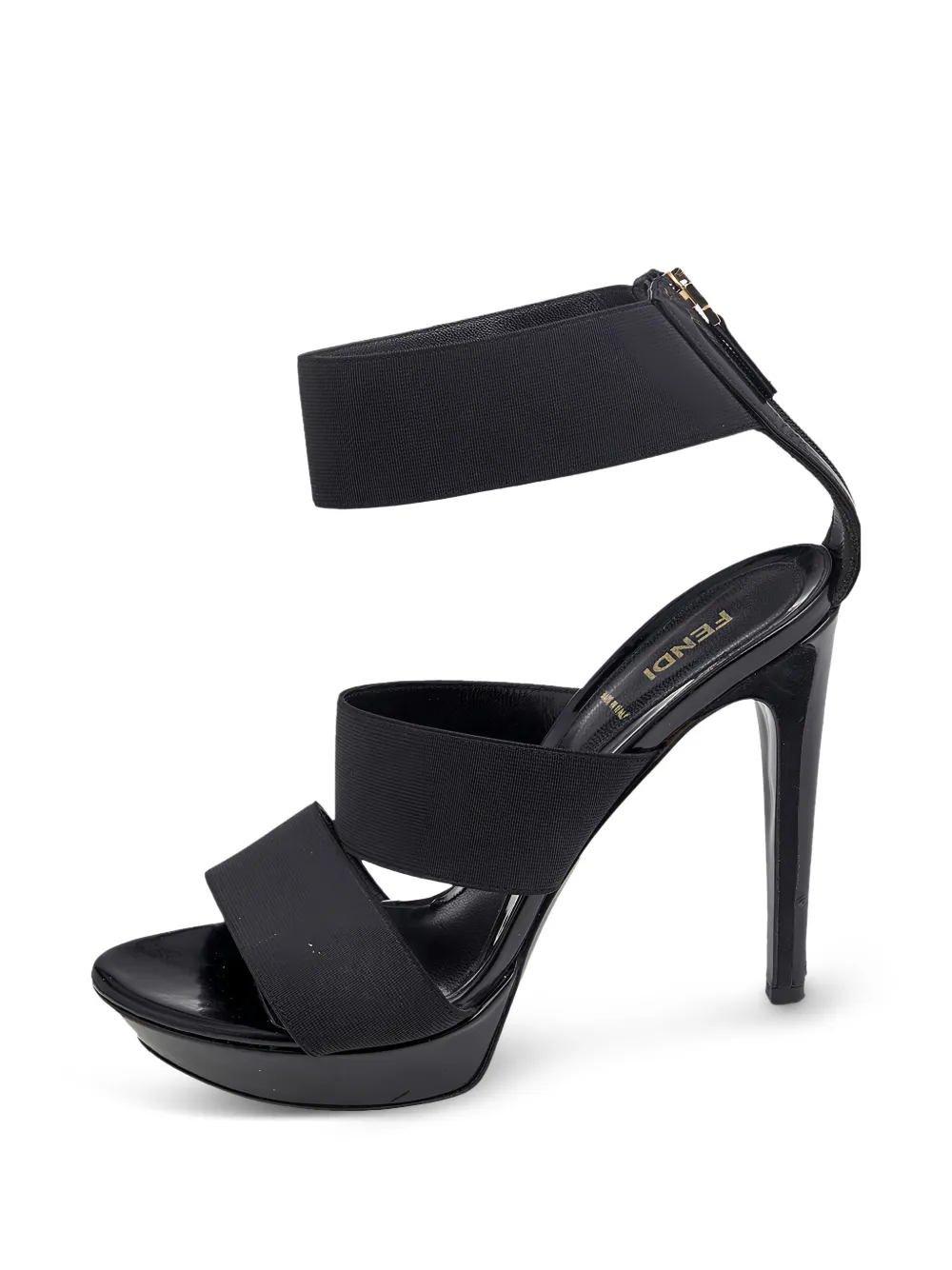 Fendi Pre-Owned strappy ankle-cuff sandals - Schwarz