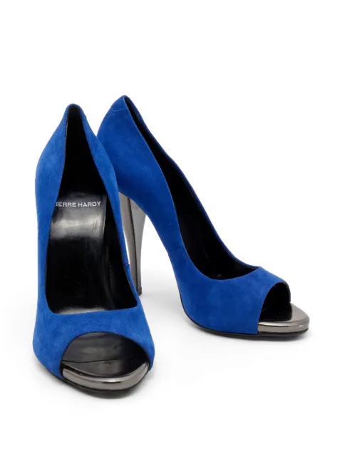 Pierre Hardy zapatillas de gamuza con puntera abierta
