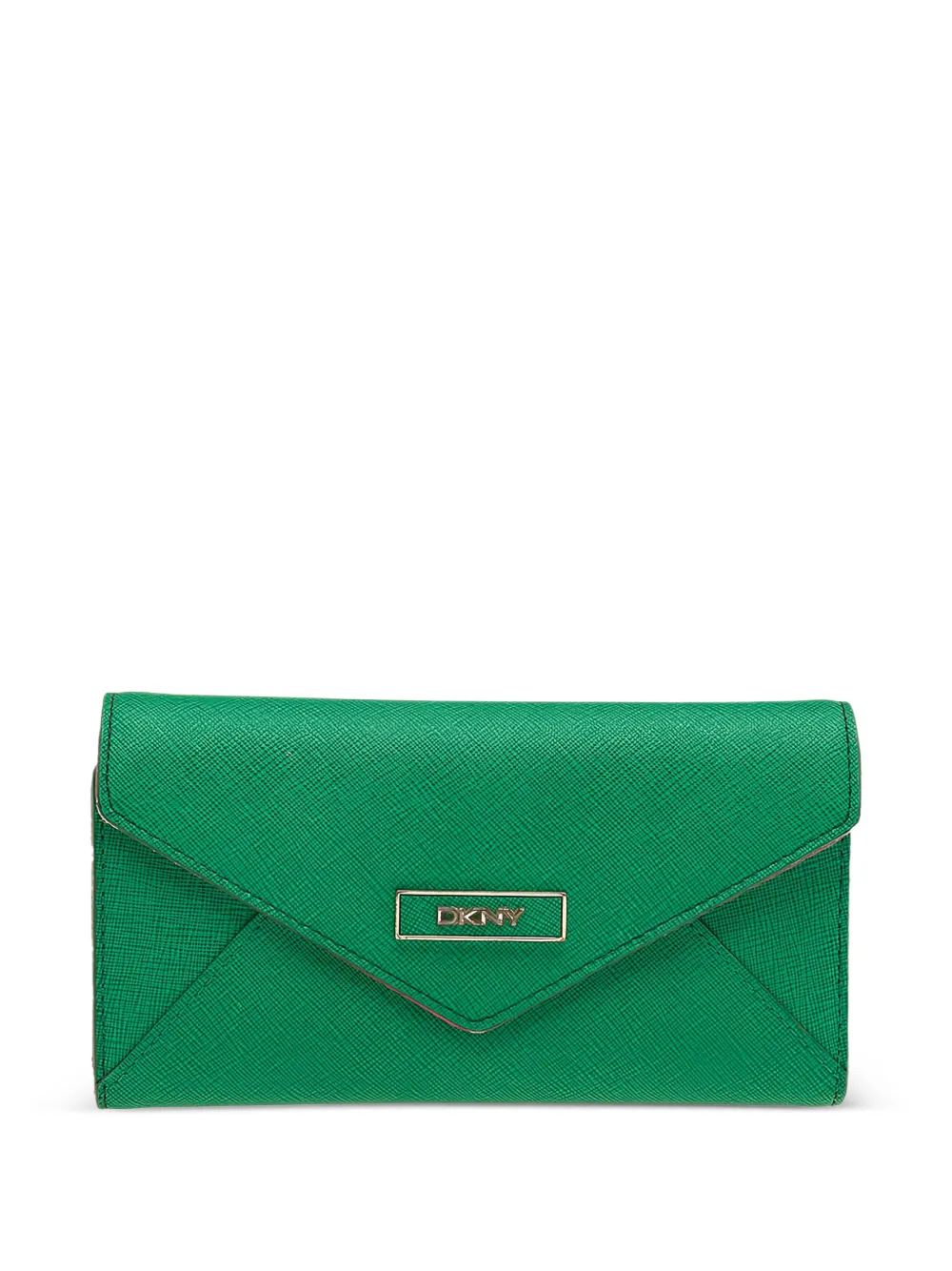 DKNY Vintage logo trifold wallet - Verde