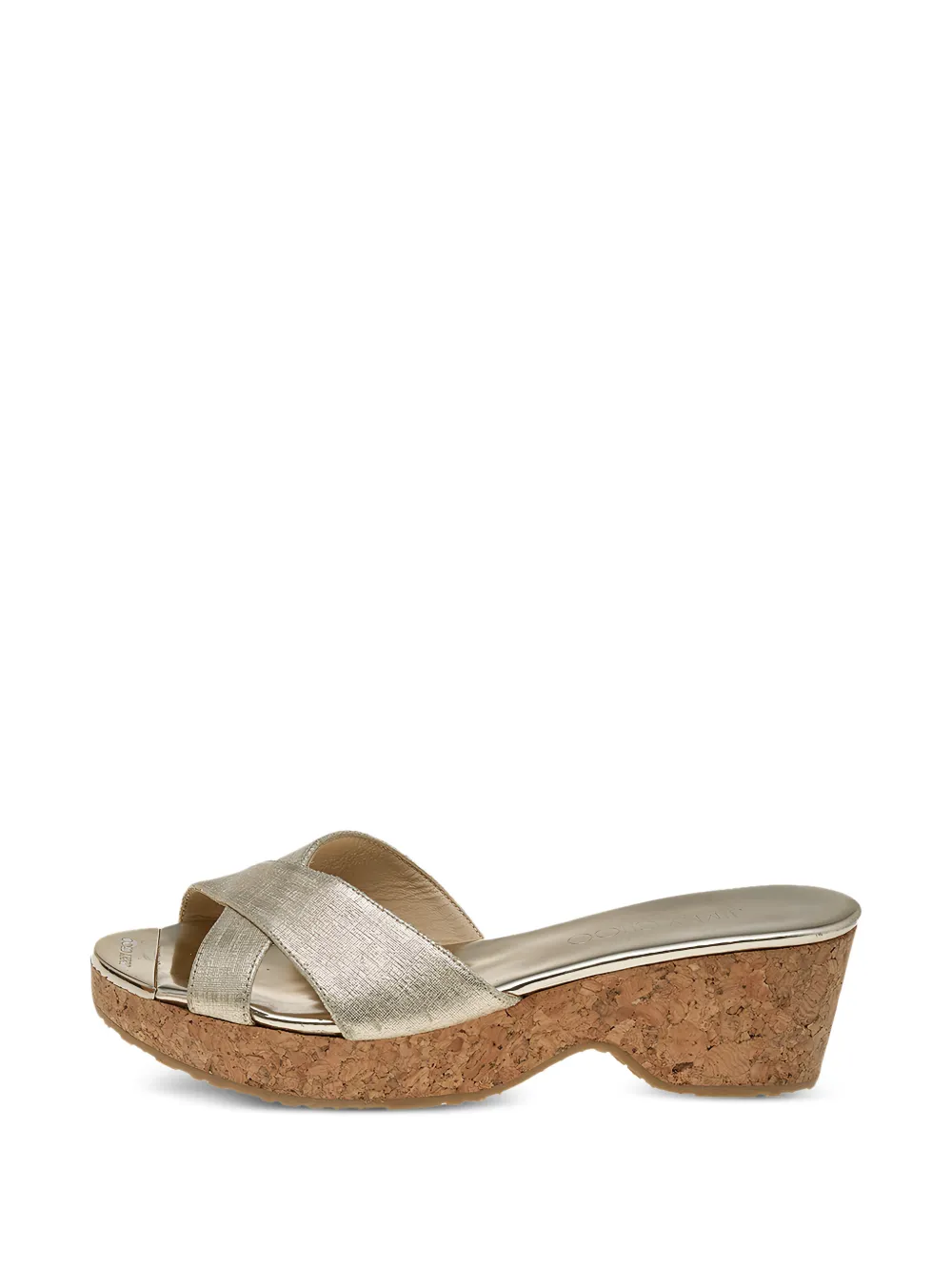 Jimmy Choo Pre-Owned wedge-heel sandals - Oro