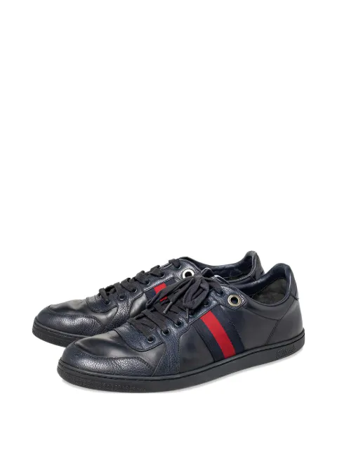 Gucci Pre-Owned zapatillas con tribanda Web
