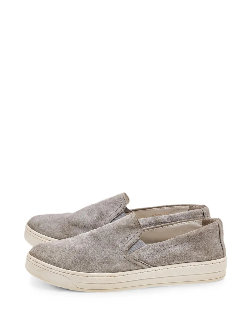 Prada Pre-Owned slip-on sneakers - Grigio