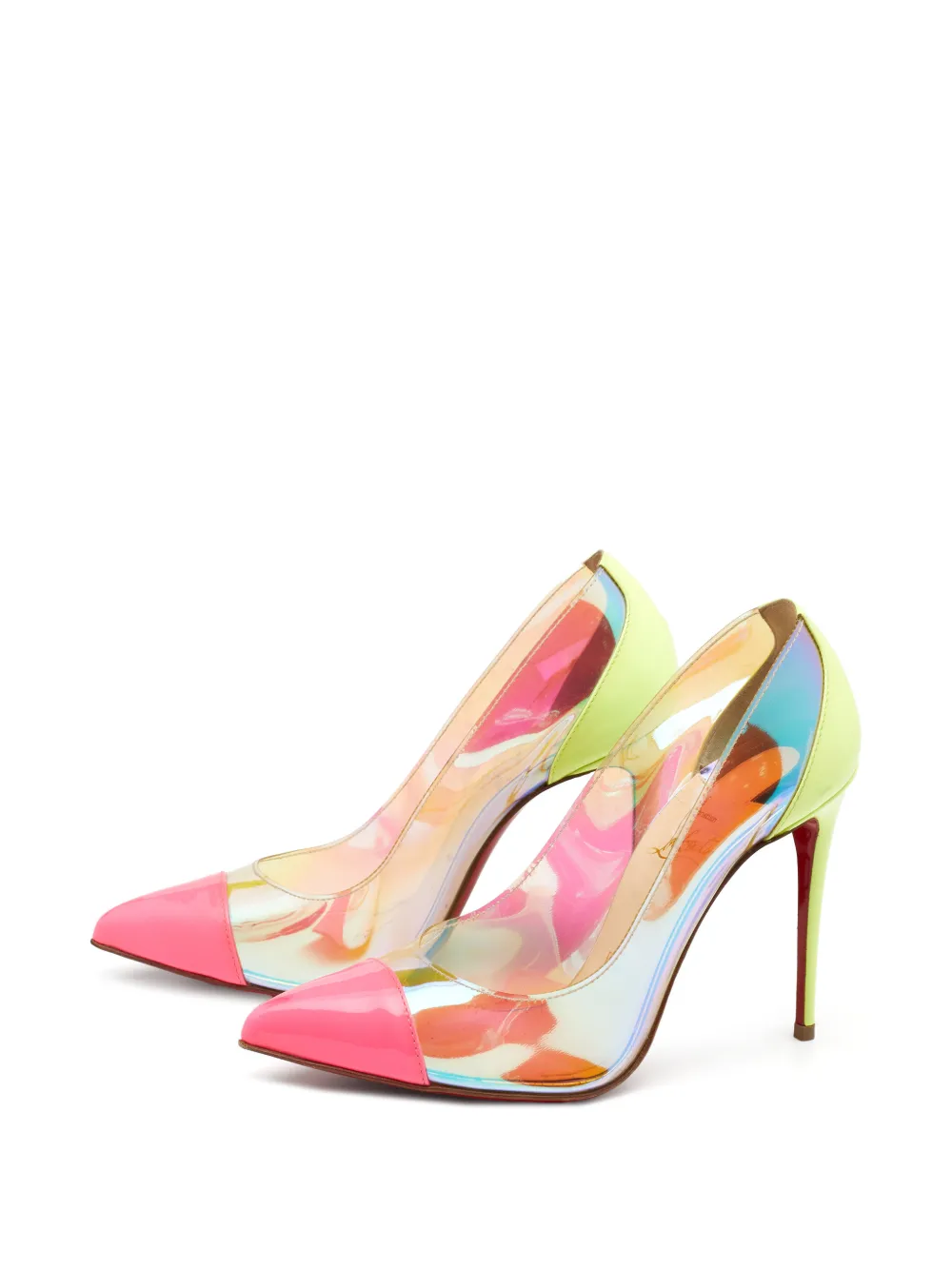 Christian Louboutin Pre-Owned Debout pointed-toe pumps - Multicolore