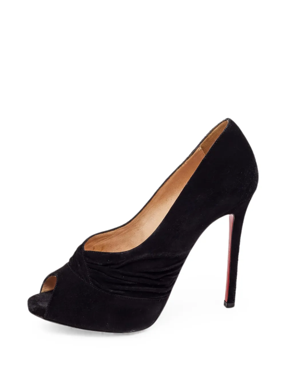 Christian Louboutin Pre-Owned Drapadita peep-toe pumps - Schwarz