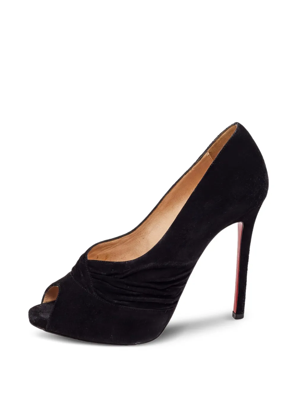 Christian Louboutin Pre-Owned Drapadita peep-toe pumps - Schwarz